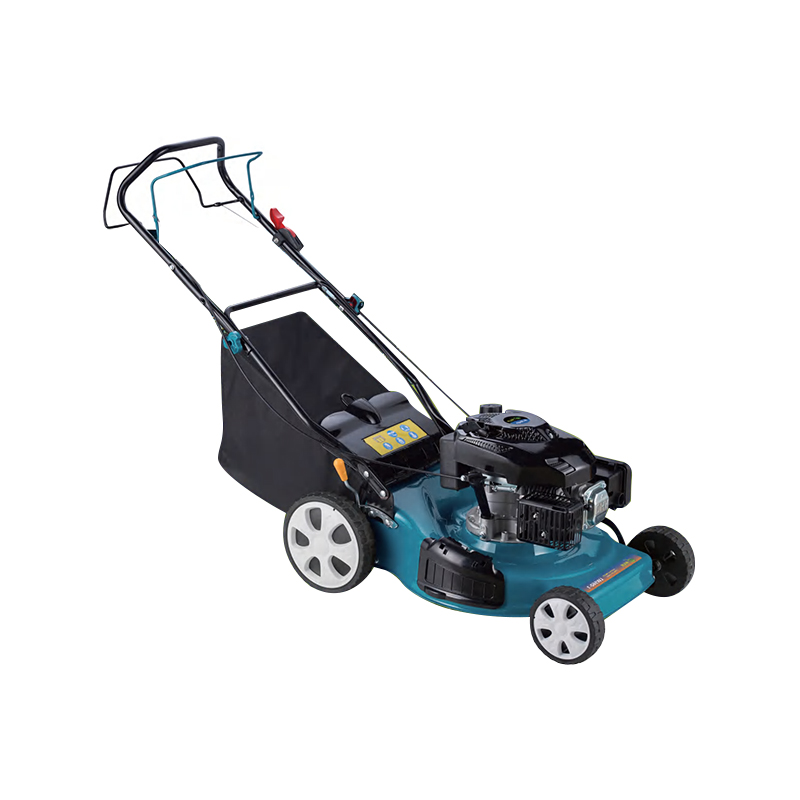 新型汽油动力大容量自走式草坪机